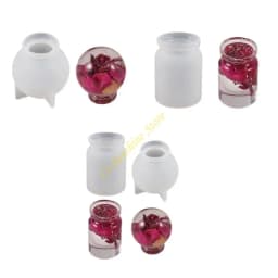 Silicone Clay Molds Small Bottles Silicone Craft Moulds for Resin Crafts QX2F