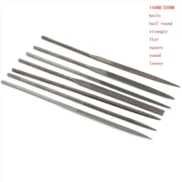 High Carbon Steel Needle File for Metal Wood Glass Stone Carving 140mm 200mm Gold Silver Shaping Files Jewelry Tools