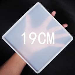 Big Square Coaster Silicone Mold Large Fluid Artst Mold Resin Coaster Making Epoxy Resin Crafts Make Your Own Coaster
