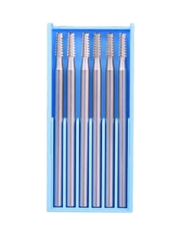6pcs/set Steel Burs for Jewellery Engraving Metal Drill Carving Grinding Bits 2.35mm Shank Jewelry Tools