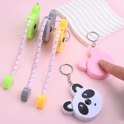 iYOE 1pc 1.5m Animal Keychain Soft Tape Measure Retractable Double Scale Automatic Sewing Tape Measure Ruler Tools Tailor Craft