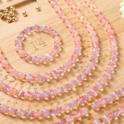 Wooden Flocked Beading Tray DIY Bracelet Necklace Jewelry Making Findings Beading Organizer Gray Bead Board Measuring Tools