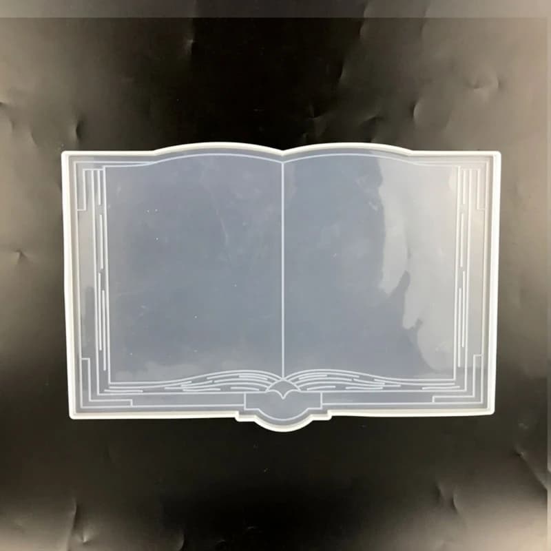 Large Book Resin Mold Silicone Mold for Resin Casting 3D Open Book Silicone Mold for Epoxy Resin Wall Hanging Home Decoration