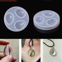 DIY Silicone Pendant Water Drop Gem Mold Epoxy Resin Casing Craft Jewelry Making Tool