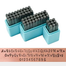 3mm Upper Case Jewelry Stamping Tools kit Punch Set with Letters Numbers Hand making Tool for Jewelry