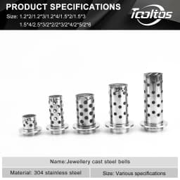 304 Stainless Steel Vacuum Flask Stell Bell for Jewelry Investment Casting – Lost Wax Casting Inverted Model Plaster Mold