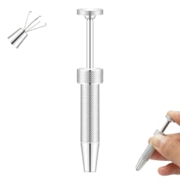 1PC Stainless Steel Piercing Ball Grabber Tool Pick Up Tool 4 Claw Holder Diamond Tweezers for Small Parts Horseshoe Nose Ring
