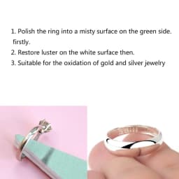 Pack of 20 Silver Polishing Sticks Diamond Sponge Sticks Double-Sided Sanding Sticks Jewellery Cleaning Tools R3MC