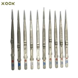 Adjustable Jewelry Tweezers with Buckle Slide Lock Stainless Steel GemStone Diamond Tweezer Professional Jewellery DIY Tools