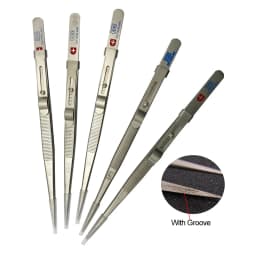 Adjustable Jewelry Tweezers with Buckle Slide Lock Stainless Steel GemStone Diamond Tweezer Professional Jewellery DIY Tools