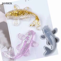 Silicone Mold Fish Shape Mini Transparent Decorative Epoxy Resin Moulds for DIY Necklace Earrings Jewelry Making Supply