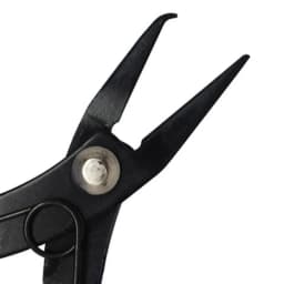 PandaHall 1pc Jewelry Pliers Split Ring Opener Polishing Gunmetal Jewelry Making Tools about 140mm long