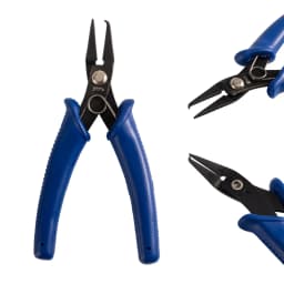 PandaHall 1pc Jewelry Pliers Split Ring Opener Polishing Gunmetal Jewelry Making Tools about 140mm long