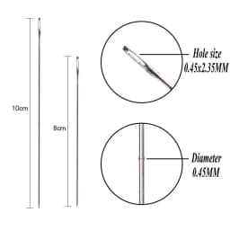 8cm 10cm Stainless Steel Beading Needles Easy Jewelry Making Tools Beading Pins Needles for Beading DIY Jewelry Making 30pcs