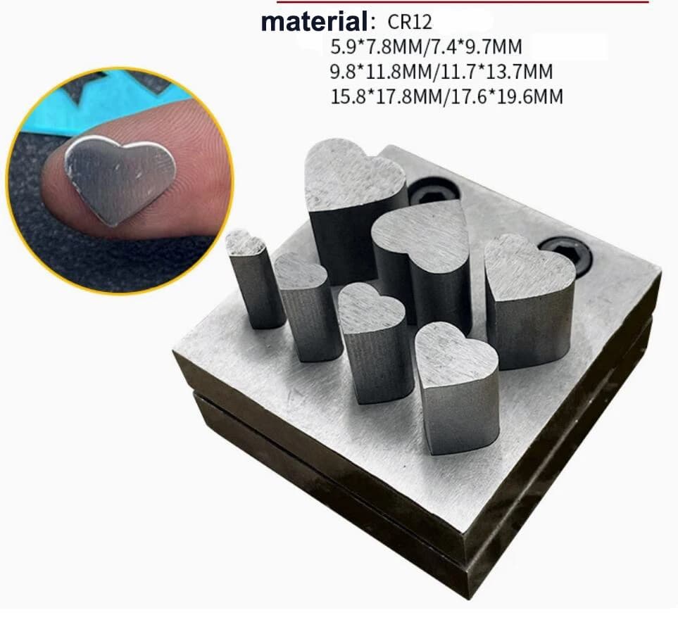CR12 steel Disc Cutter Jewelry Making Bone Punching Cut Hole Punch Forming Die Cutting Tool Necklace Pendant Charm DIY