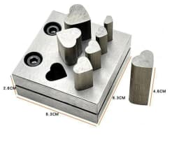 CR12 steel Disc Cutter Jewelry Making Bone Punching Cut Hole Punch Forming Die Cutting Tool Necklace Pendant Charm DIY