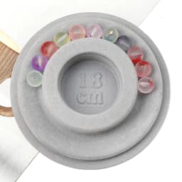 1pc PE Flocked Jewelry DIY Bracelet Design Round Plate Handmade Beaded Bracelet Design Table Size Dial New Beads Measuring Plate