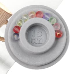 1pc PE Flocked Jewelry DIY Bracelet Design Round Plate Handmade Beaded Bracelet Design Table Size Dial New Beads Measuring Plate