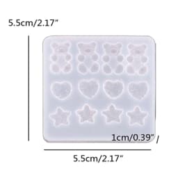 Handmade Barrettes Silicone Epoxy Resin Molds DIY Hair Pin Acrylic Mold Alligator Hair Clip Molds Jewelry Making Tools