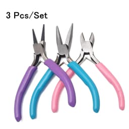 3-4Pcs Jewelry Pliers Set, Carbon Steel Cutting Pliers,Chain-Nose Pliers,Round Nose Plier For Jewelry DIY Making tool