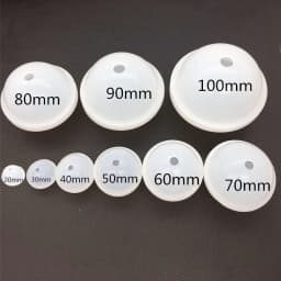 3D Sphere Ball Silicone Mold Round Clear Mould for UV Resin Epoxy Resin Craft Supplies Flowers Preservation for Home Decor