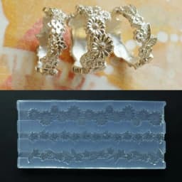 Silver Clay Rings Silicone Mold Delicate Rings Making Silicone Mould for Silver Clay Rings and Jewelers