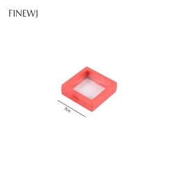 Color PE Film Jewelry Storage Box 3D Packaging Case Coin Free Stand Floating Frame Membrane Ring Earring Bracelet Display Holder