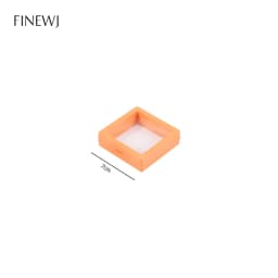 Color PE Film Jewelry Storage Box 3D Packaging Case Coin Free Stand Floating Frame Membrane Ring Earring Bracelet Display Holder