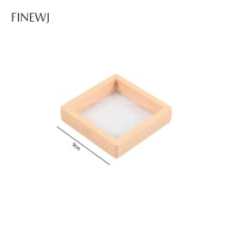 Color PE Film Jewelry Storage Box 3D Packaging Case Coin Free Stand Floating Frame Membrane Ring Earring Bracelet Display Holder
