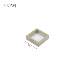 Color PE Film Jewelry Storage Box 3D Packaging Case Coin Free Stand Floating Frame Membrane Ring Earring Bracelet Display Holder