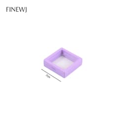 Color PE Film Jewelry Storage Box 3D Packaging Case Coin Free Stand Floating Frame Membrane Ring Earring Bracelet Display Holder