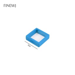 Color PE Film Jewelry Storage Box 3D Packaging Case Coin Free Stand Floating Frame Membrane Ring Earring Bracelet Display Holder