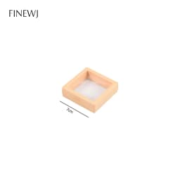 Color PE Film Jewelry Storage Box 3D Packaging Case Coin Free Stand Floating Frame Membrane Ring Earring Bracelet Display Holder