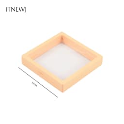 Color PE Film Jewelry Storage Box 3D Packaging Case Coin Free Stand Floating Frame Membrane Ring Earring Bracelet Display Holder