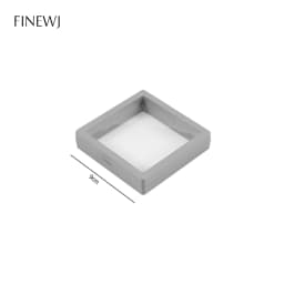 Color PE Film Jewelry Storage Box 3D Packaging Case Coin Free Stand Floating Frame Membrane Ring Earring Bracelet Display Holder