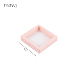 Color PE Film Jewelry Storage Box 3D Packaging Case Coin Free Stand Floating Frame Membrane Ring Earring Bracelet Display Holder