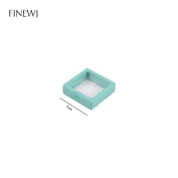 Color PE Film Jewelry Storage Box 3D Packaging Case Coin Free Stand Floating Frame Membrane Ring Earring Bracelet Display Holder