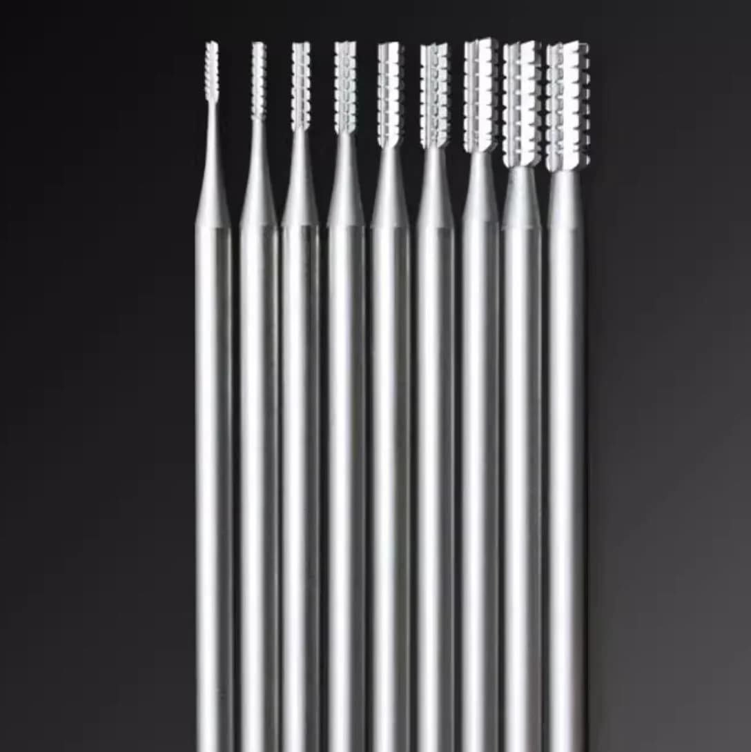 6pcs/set HSS Steel Burs for Jewellery Engraving Metal Drill Carving Grinding Bits 2.35mm Shank Jewelry Tools