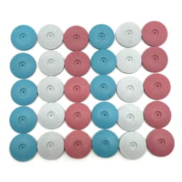10PCS Silicone Polishing Wheel Disc Durable Disc Shaped Grinding Head for Jewelry Polishing Metal Stone & Gemstone Finishing