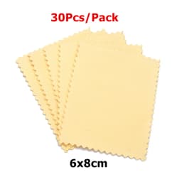 60mm 80mm 100mm Jewelry Polishing Cloth Double-Sided Cleaning Cloth for Gold Silver Jewelry Tools 10-30Pcs
