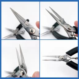 118MM/4.6IN Needle Nose Pliers, Precision Long Nose Pliers for Jewelry Making, Electronics Repair, Wire Cutting, Hand Tool