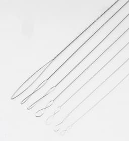 2Pcs/Lot Stainless Steel Big Eye Beading Needles Easy Thread String Cord Pins For Beads and Pearls DIY Jewellry Making Tools