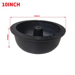 8 inch Gem Vibrating Tumbler Barrel with Cover 245mm Rubber Jewelry Polishing Bucket