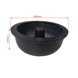 8 inch Gem Vibrating Tumbler Barrel with Cover 245mm Rubber Jewelry Polishing Bucket