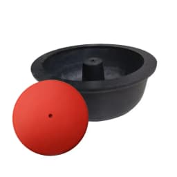 8 inch Gem Vibrating Tumbler Barrel with Cover 245mm Rubber Jewelry Polishing Bucket