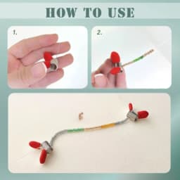 10Pcs/4Pcs Bead Stopper Set Metal Beading Helper Jewelry Making Tool Spring End Fasteners