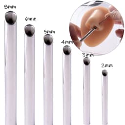 Tube Puncture Tube Stainless Steel Puncture Tool Lip Nail Puncture Tool Nose Nail Piercing Tool Body Jewelry Piercing Receiver