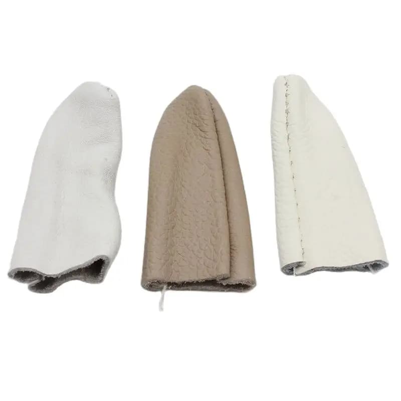 20PCS Needle Felting Leather Finger Gloves for Jewelry Making Polishing Wear Resisting Finger Protectors Tools