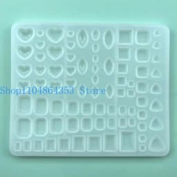 Heart Square Silicone Mold Crystal Diamond Resin Mold Jewelry Making Epoxy Casting Mold Ice Cubes Mold DIY Craft