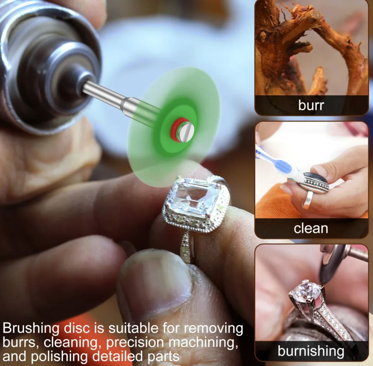 9Pcs Radial Bristle Disc Kit Abrasive Brush Elastic Detail Polishing Abrasive Wheel for dremel Rotary Tool Accessories